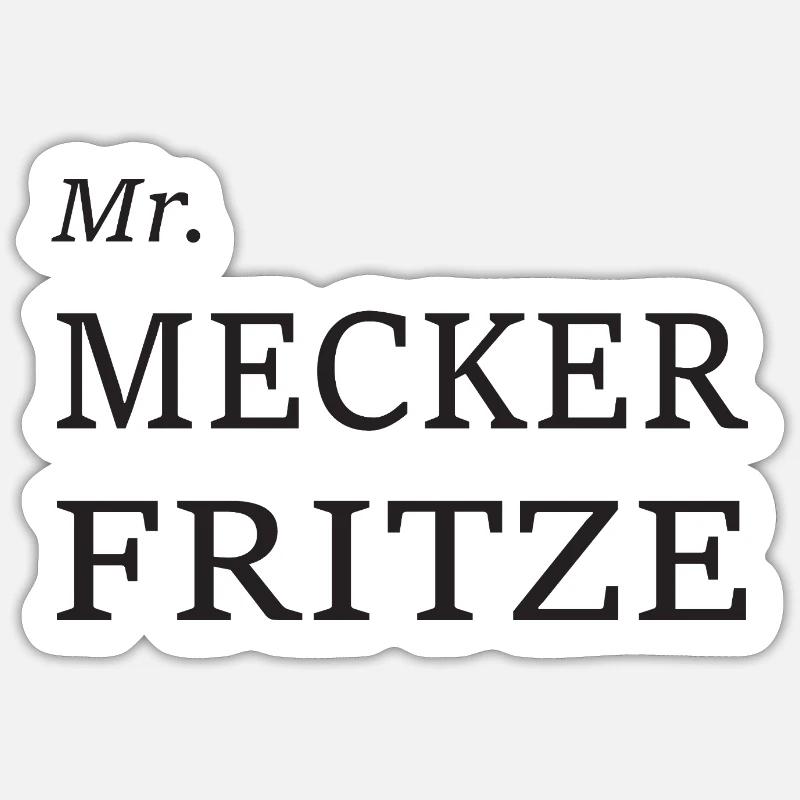 Meckerfritze Sticker size S (10 x 10 cm)