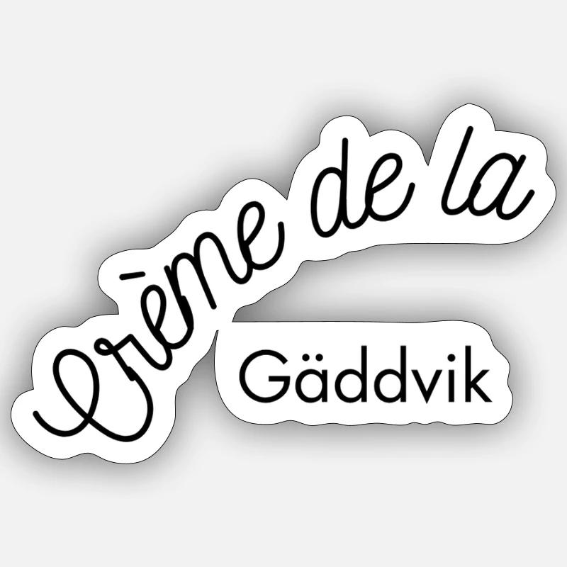 Crème de la Gäddvik - Sticker size S (10 x 10 cm) - white matte