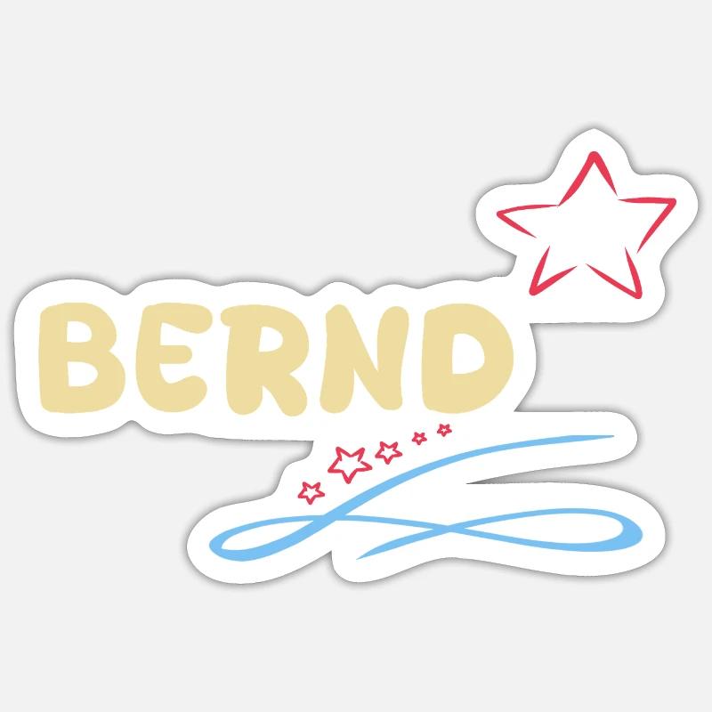 Gift Bernd - Sticker size S (10 x 10 cm) - white matte