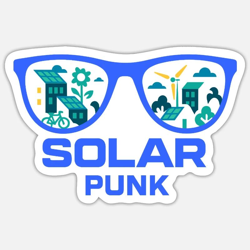Solarpunk Vision Sticker size S (10 x 10 cm)