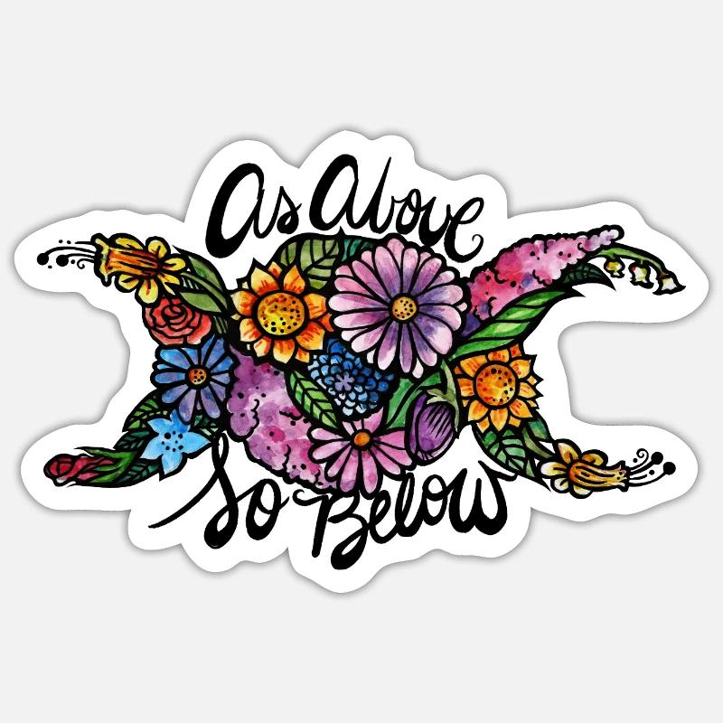 Silhouette de chameau fleuri - Sticker taille S (10 x 10 cm) - blanc mat