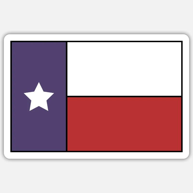 Drapeau du Texas Sticker taille S (10 x 10 cm)