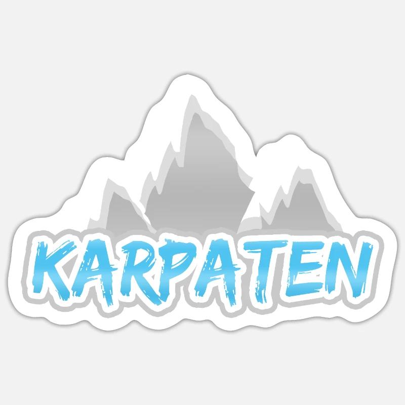 Carpathian Mountains - Sticker size S (10 x 10 cm) - white matte