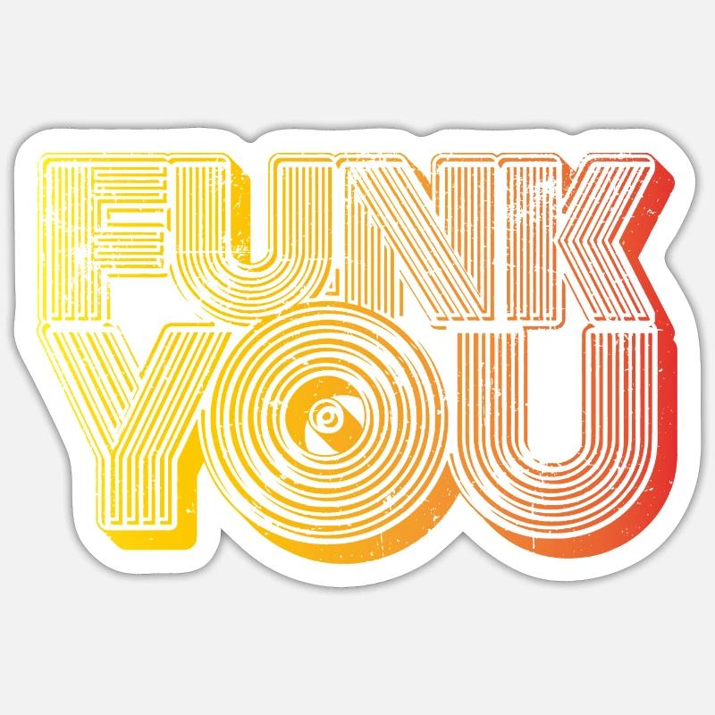 Funk You Sticker Größe S (10 x 10 cm)