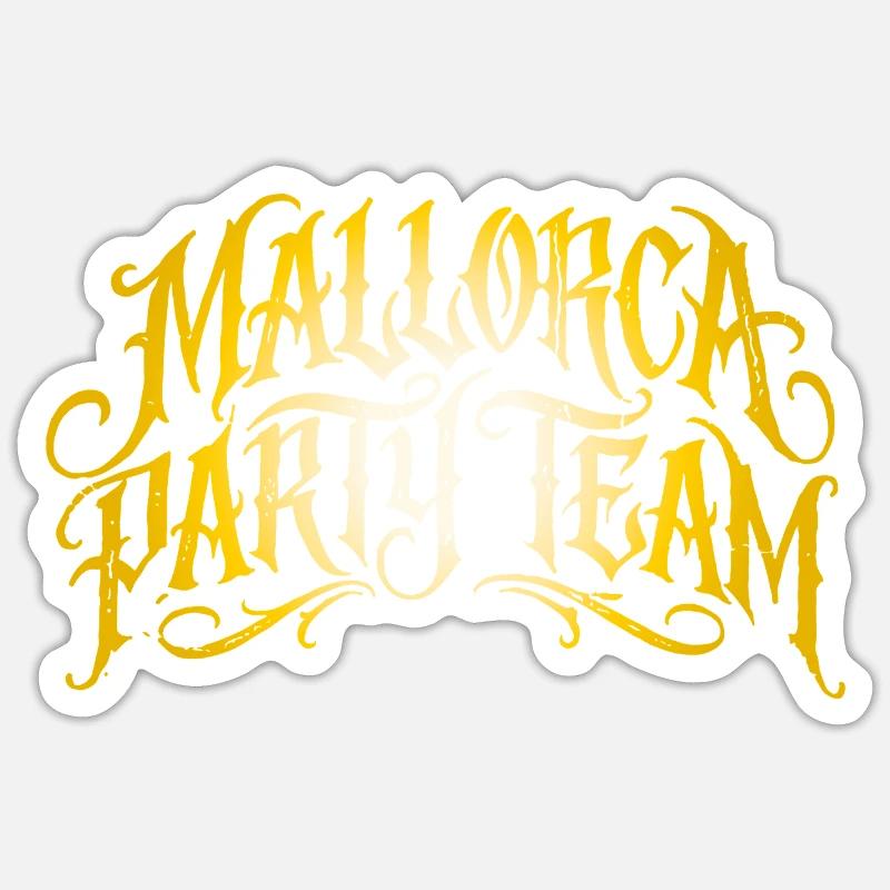 Squadra del Partito di Maiorca - Sticker formato S (10 x 10 cm) - bianco opaco