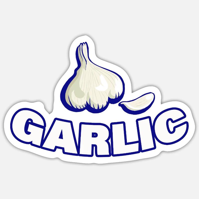 ail - Sticker taille S (10 x 10 cm) - blanc mat