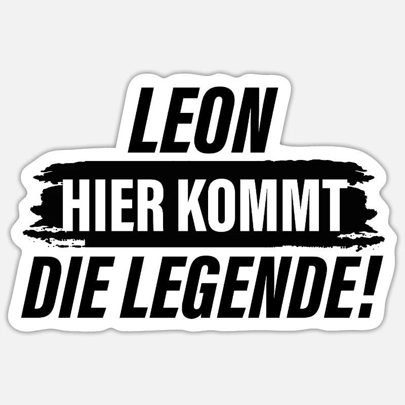 Leon, here comes the legend Sticker size S (10 x 10 cm)