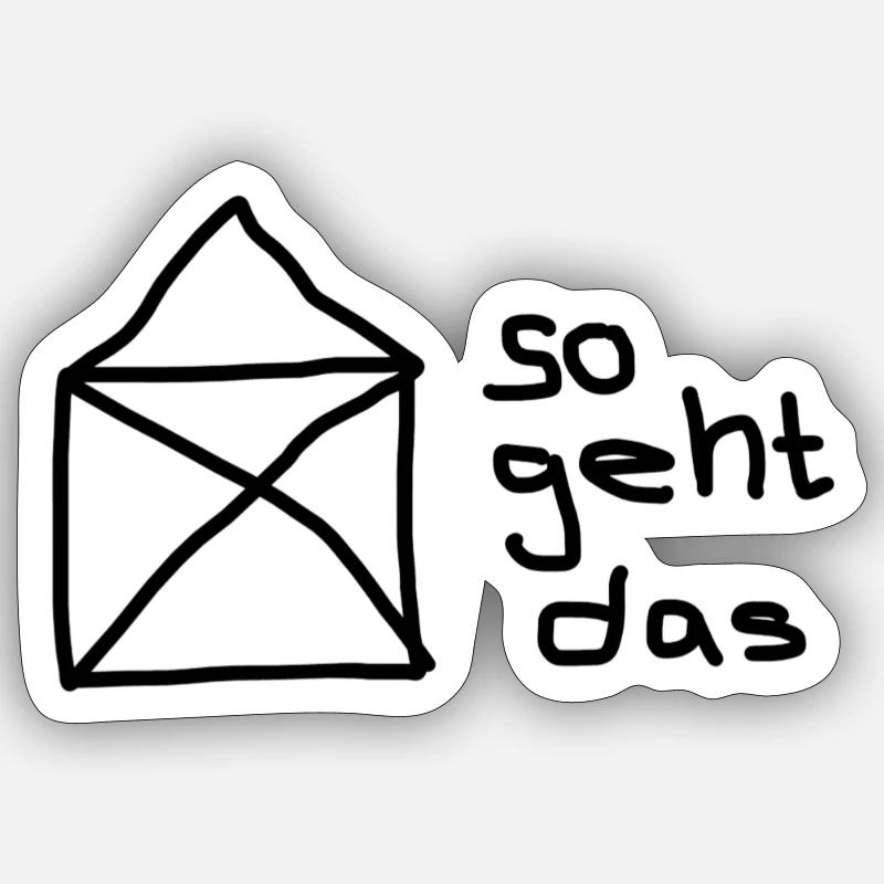 Sticker Größe S (10 x 10 cm) - 