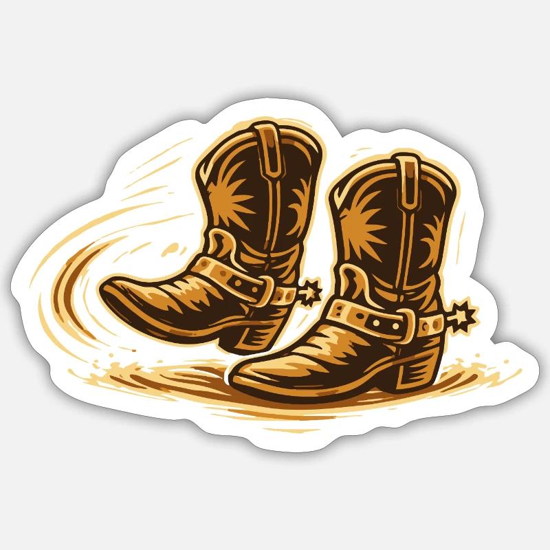 Line Dance Motion - Sticker size S (10 x 10 cm) - white matte