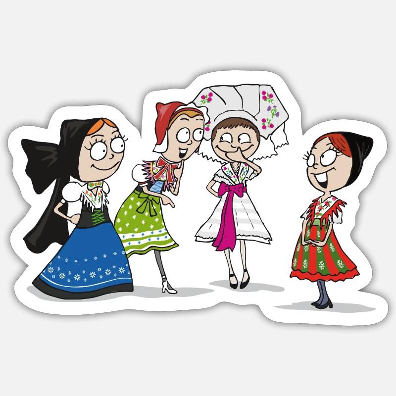 COMIC - SERBSKE DRASTY Sticker Größe S (10 x 10 cm)