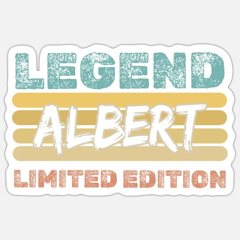 Dire Albert Sticker taille S (10 x 10 cm)
