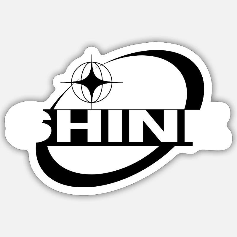 Shine Y2K - Sticker size S (10 x 10 cm) - white matte