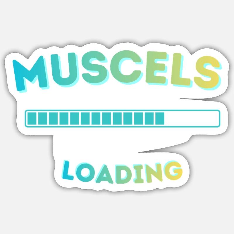 Muscle Loading Bar Graph Sticker size S (10 x 10 cm)
