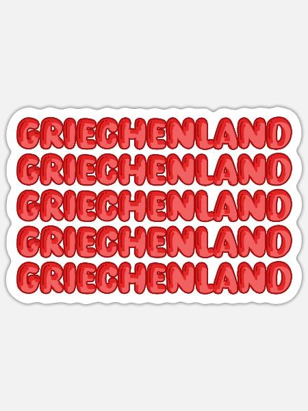 Tauchen Griechenland - Sticker Größe S (10 x 10 cm) - Mattweiß