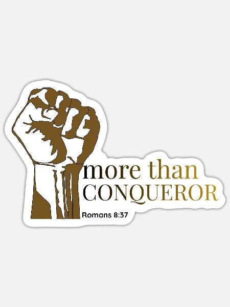 Mehr als nur Eroberer - Sticker Größe S (10 x 10 cm) - Mattweiß