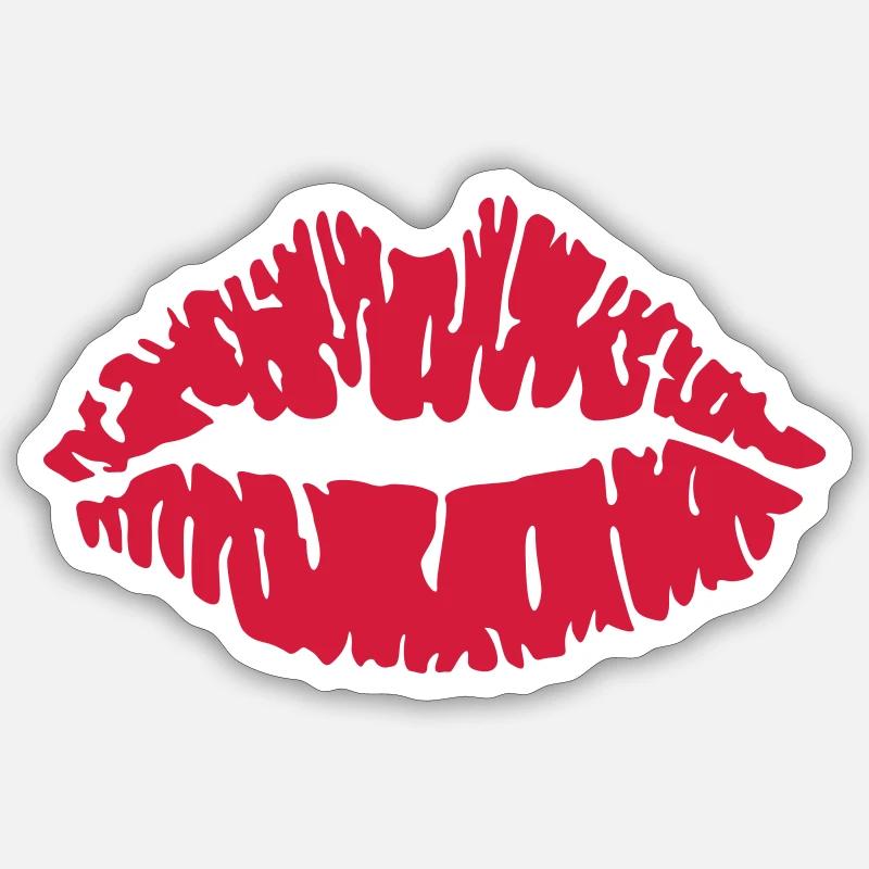 Lèvres Sticker taille S (10 x 10 cm)