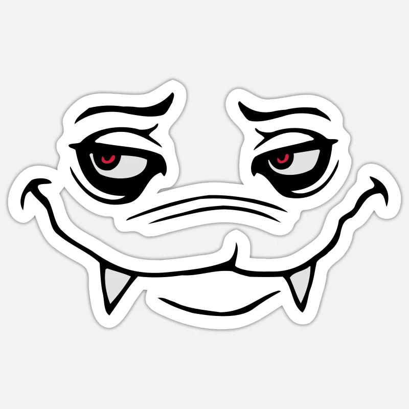 monster - Sticker size S (10 x 10 cm) - white matte