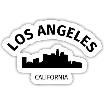 Los Angeles - Sticker taille S (10 x 10 cm) - blanc mat - Devant