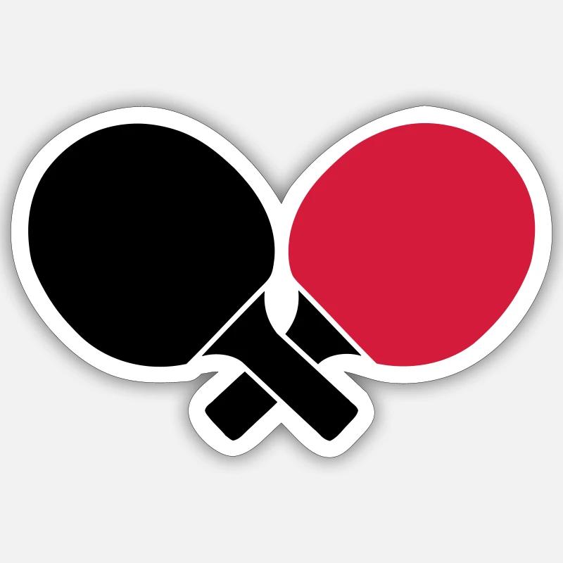 Table Tennis - Sticker size S (10 x 10 cm) - white matte