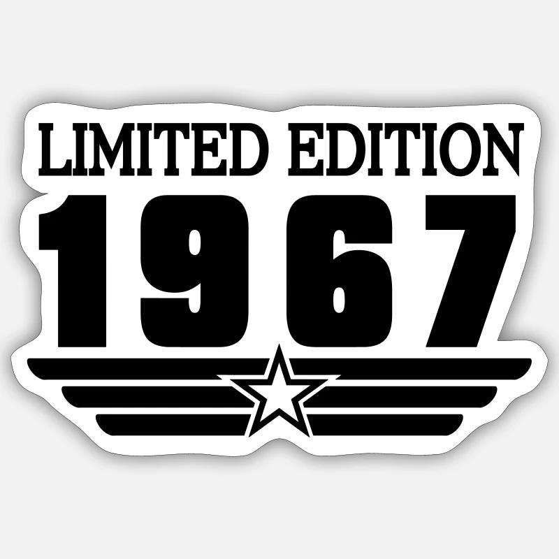 1967 - Sticker taille S (10 x 10 cm) - blanc mat