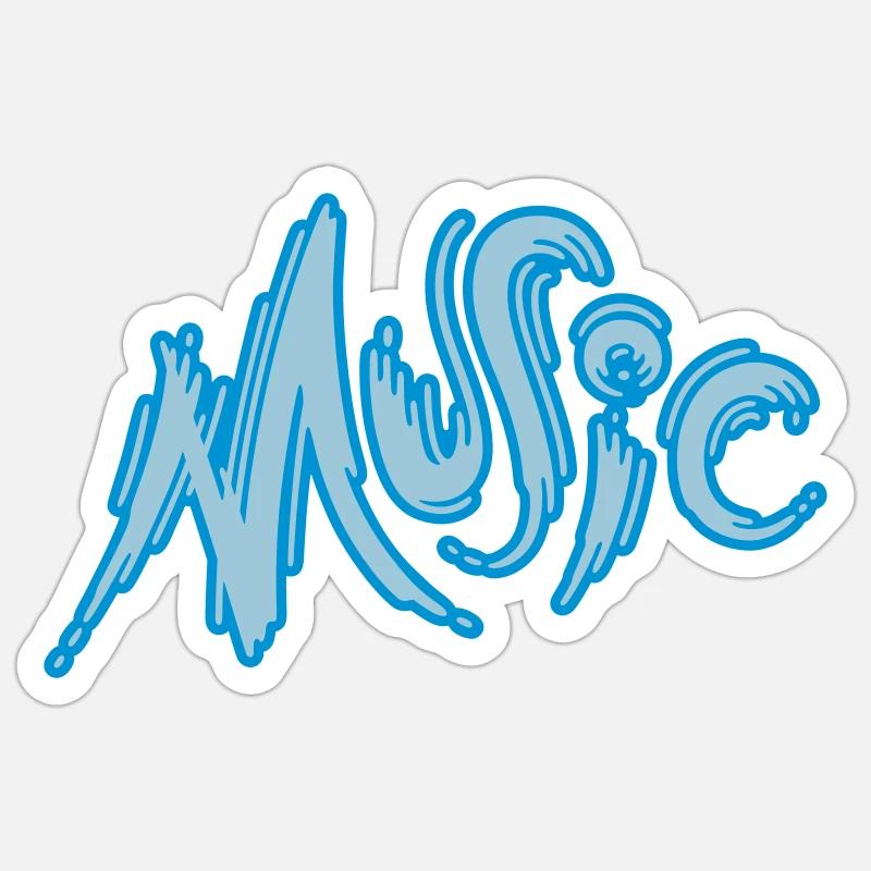 Music Sticker Größe S (10 x 10 cm)