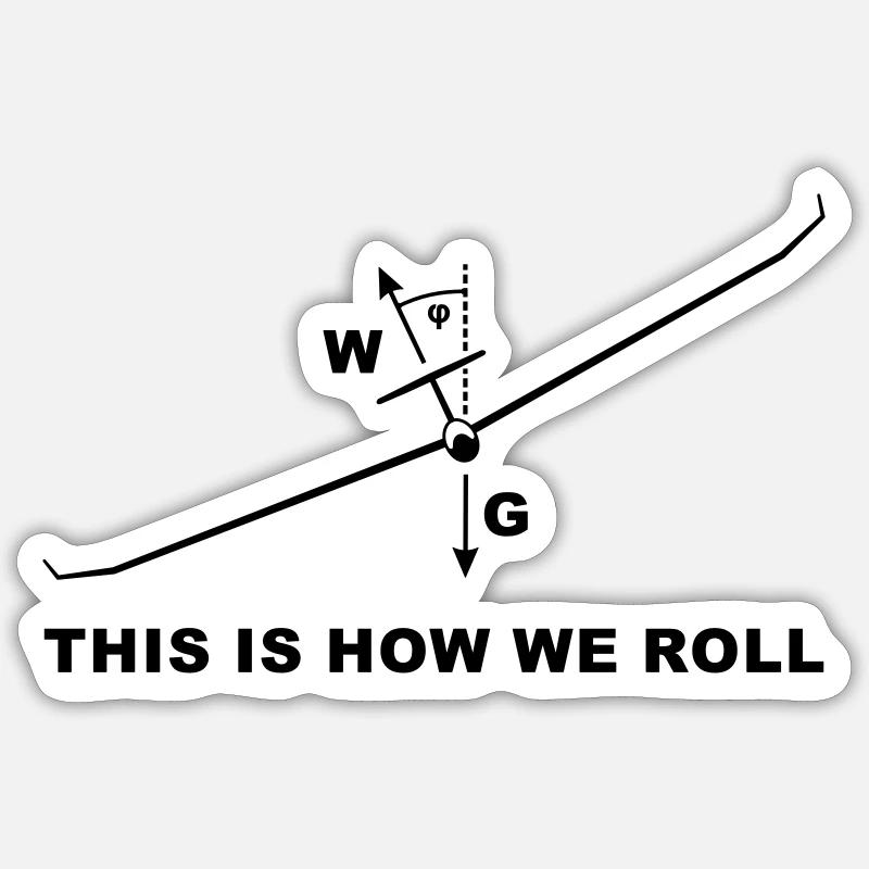 This is how sails fly Sticker size S (10 x 10 cm)