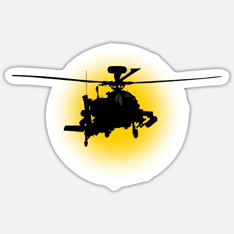 Apache - Sticker size S (10 x 10 cm) - white matte