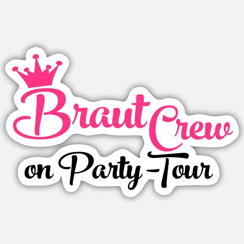 Team Bride - Sticker size S (10 x 10 cm) - white matte