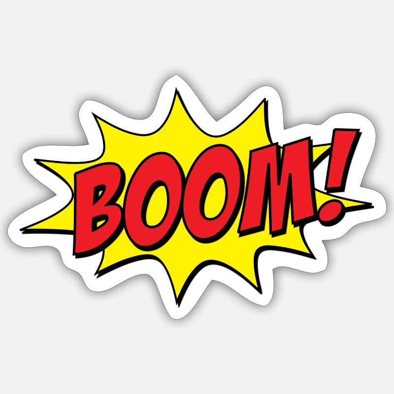 BOOM! comic Sticker size S (10 x 10 cm)