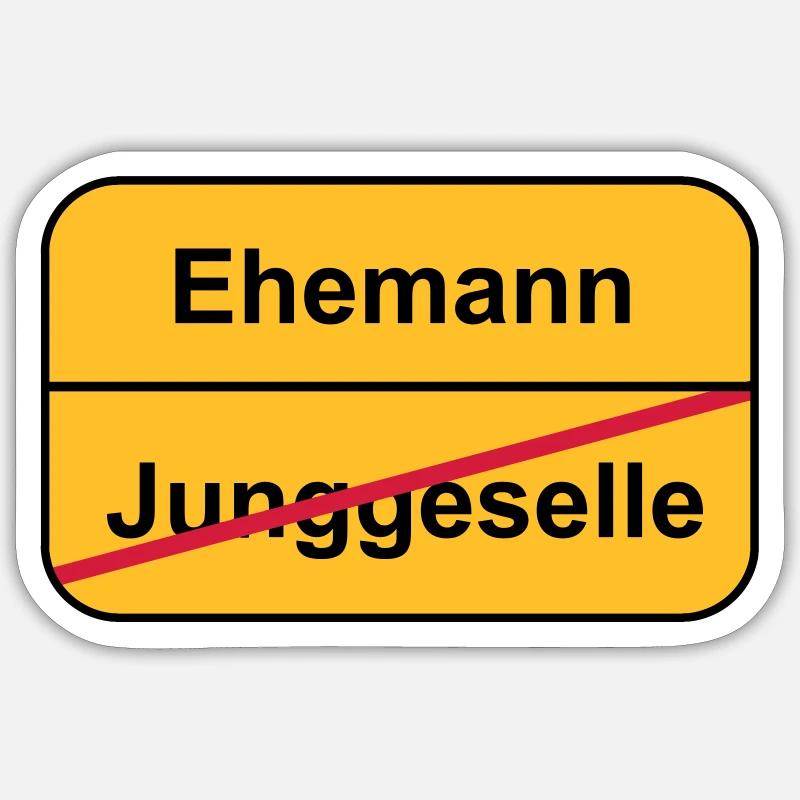 Junggesellenabschied Sticker Größe S (10 x 10 cm)