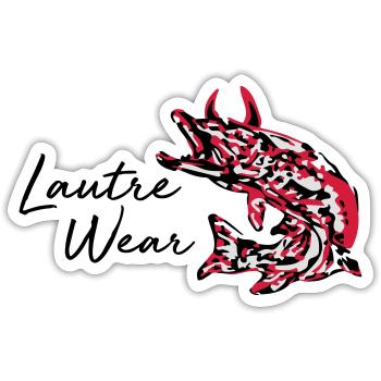 Lautre Wear - Sticker Größe S (10 x 10 cm) - Mattweiß - Vorne