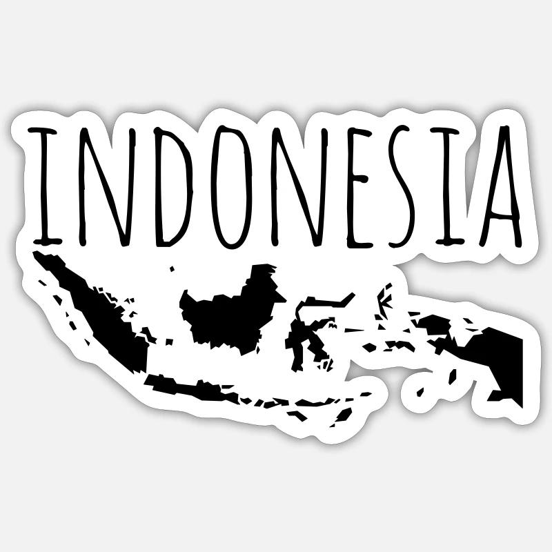 Indonesia Sticker Größe S (10 x 10 cm)