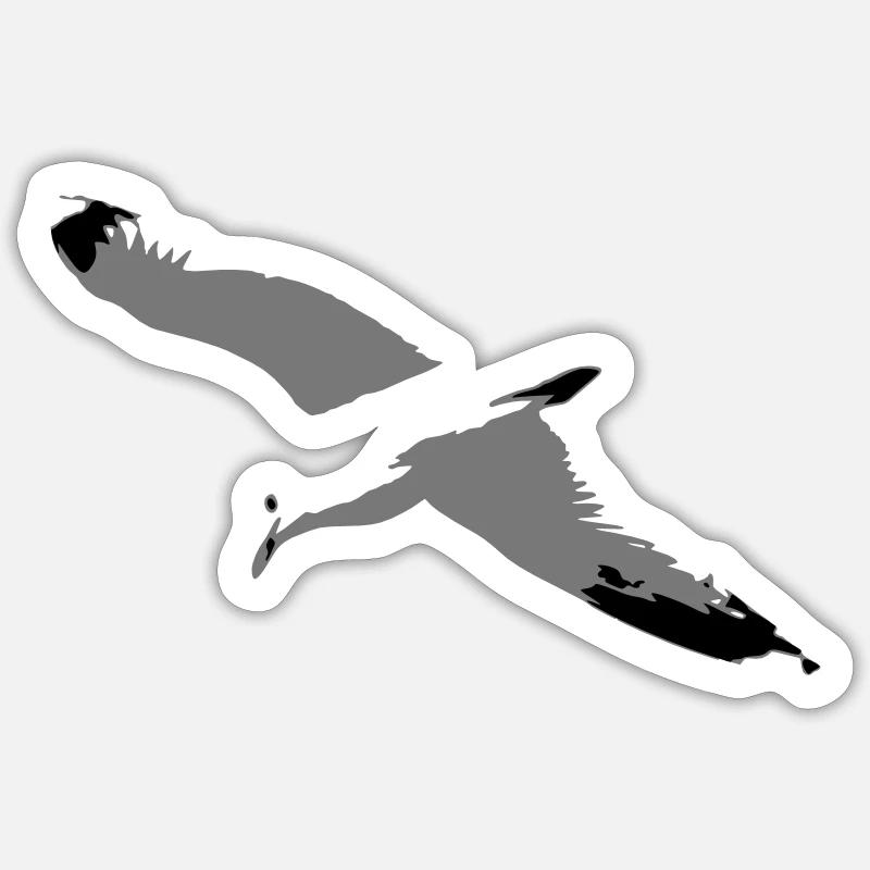 Seagull Sticker size S (10 x 10 cm)