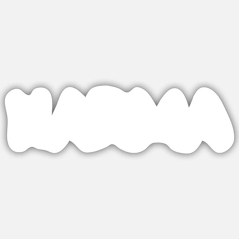 karma - Sticker taille S (10 x 10 cm) - blanc mat