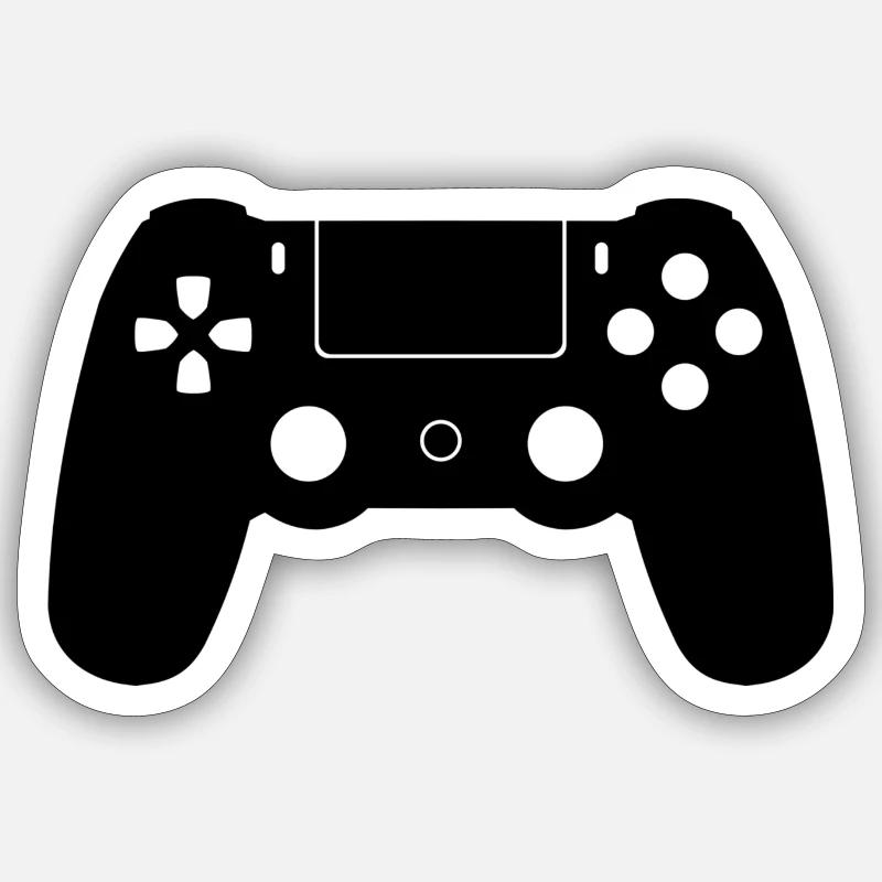 PS 4 Pad - Sticker Größe S (10 x 10 cm) - Mattweiß