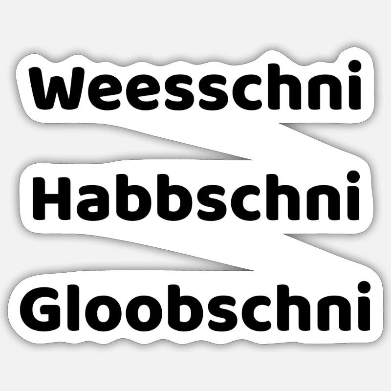 Kein Plan auf Sächsisch Sticker Größe S (10 x 10 cm)