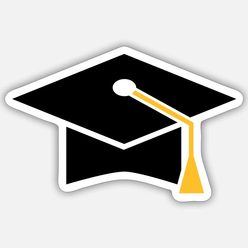 Doktorhut Sticker Größe S (10 x 10 cm)