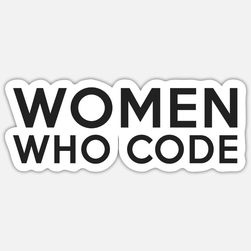 Women who code - Sticker Größe S (10 x 10 cm) - Mattweiß