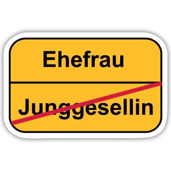 Junggesellinnenabschied - Sticker Größe S (10 x 10 cm) - Mattweiß - Vorne