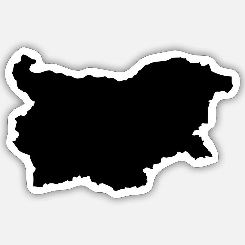 Bulgaria map Sticker size S (10 x 10 cm)