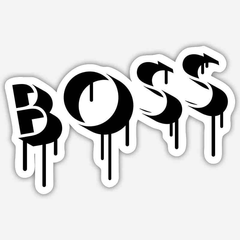 Boss Graffiti Sticker taille S (10 x 10 cm)