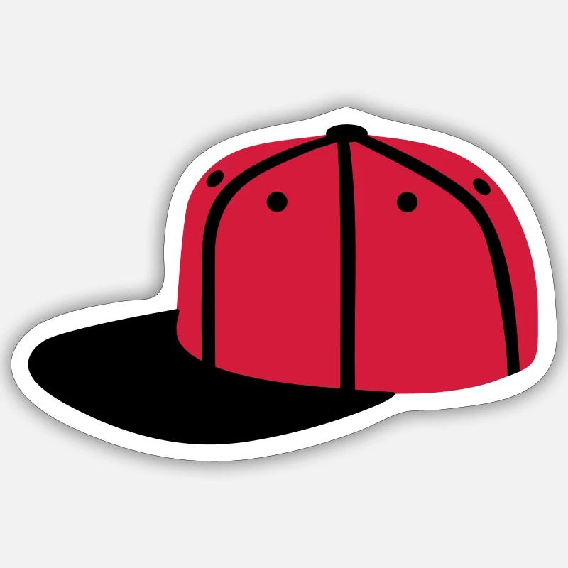 Basecap - Sticker taille S (10 x 10 cm) - blanc mat