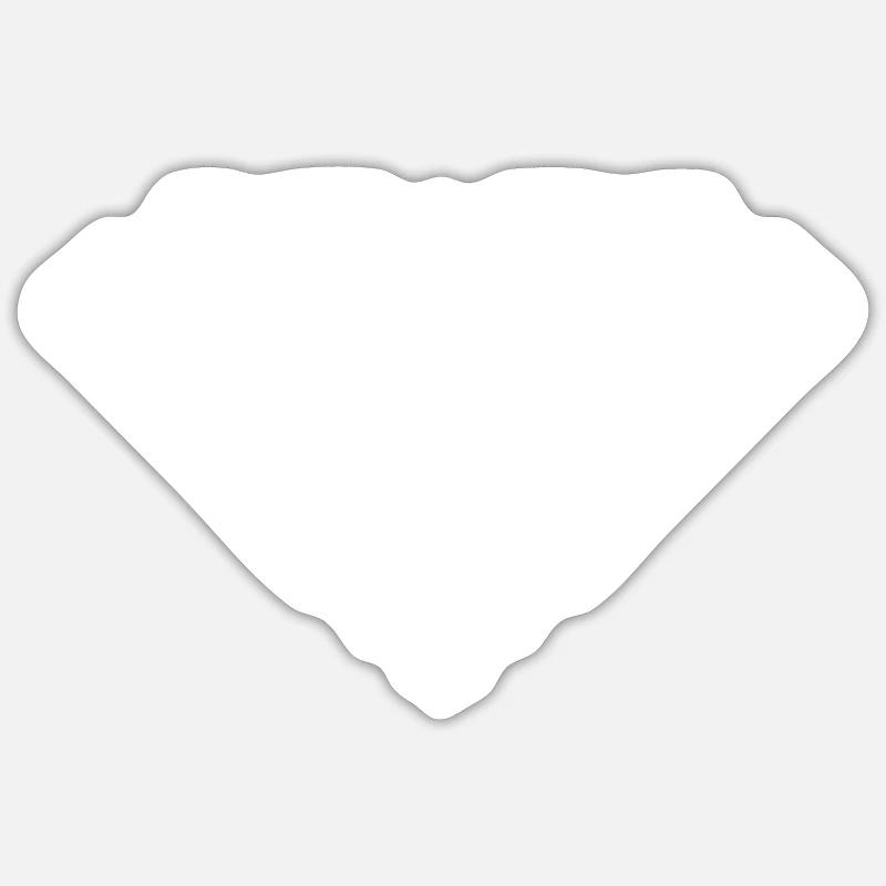 Diamond Mosaic Gift - Sticker size S (10 x 10 cm) - white matte
