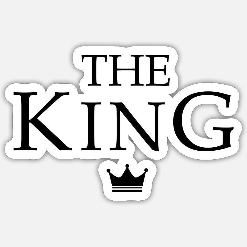 King Queen partner look - Sticker size S (10 x 10 cm) - white matte