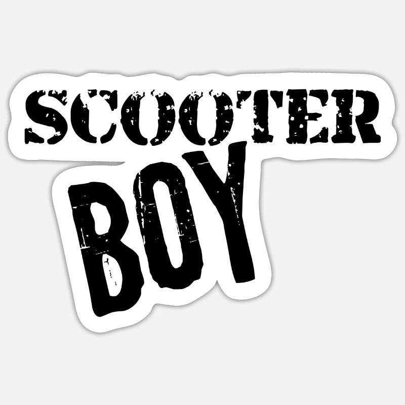 Rollerfahrer Sticker Größe S (10 x 10 cm)