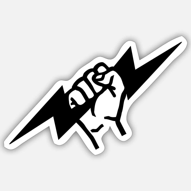 Blitz Sticker Größe S (10 x 10 cm)