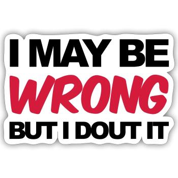 Funny - Sticker taille S (10 x 10 cm) - blanc mat - Devant