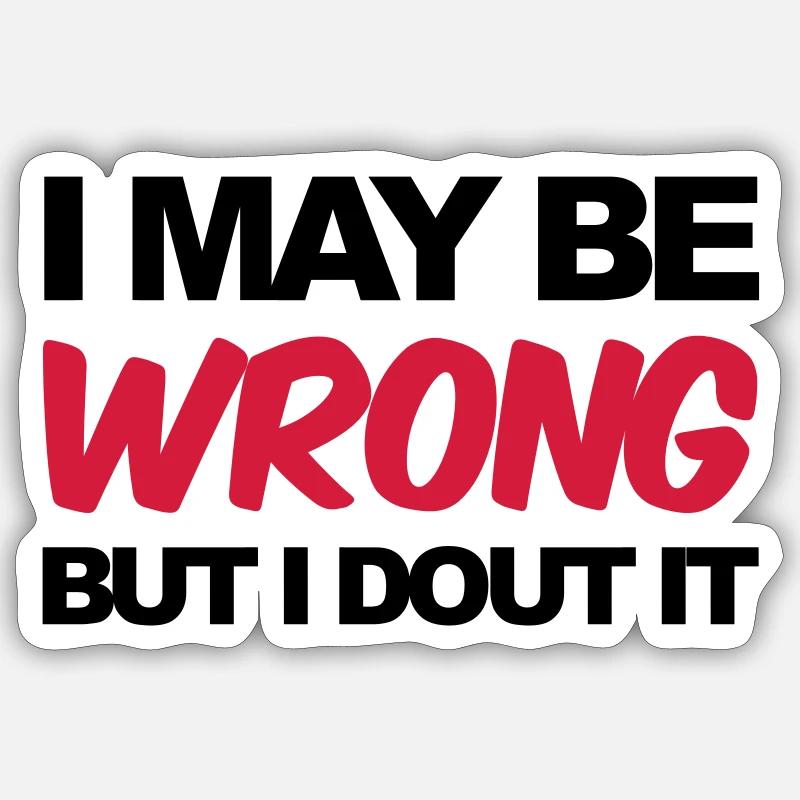 Funny - Sticker taille S (10 x 10 cm) - blanc mat