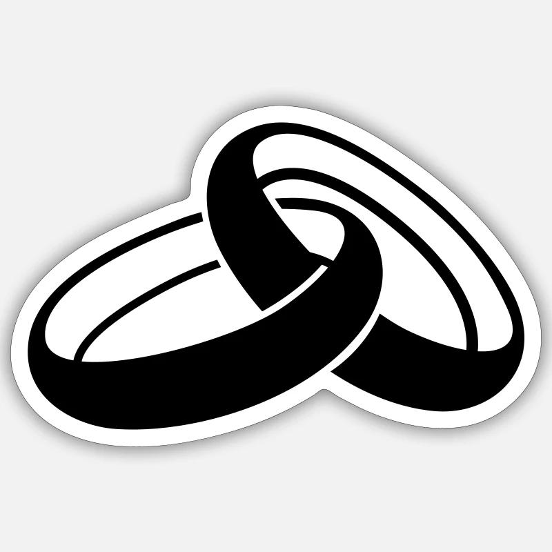 wedding Sticker size S (10 x 10 cm)