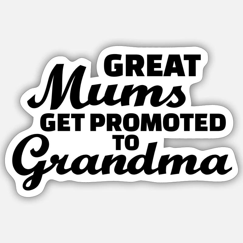 Oma - Sticker Größe S (10 x 10 cm) - Mattweiß